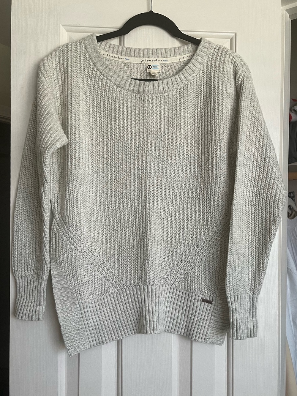 Beige with Gold Sparkle Tom’s Sweater